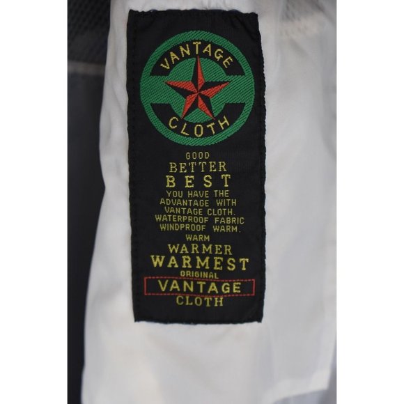 Men's Vintage Field & Stream Blue Zip up Windbreaker Zipped Hood XL - Picture 6 of 9